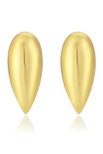 Shop_Bblingg_Gold Plated Drop Shaped Stud Earrings _Online_at_Aza_Fashions