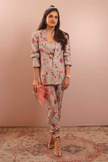 PS Pret By Payal Singhal Gulbagh Print Blazer & Pant Set 
