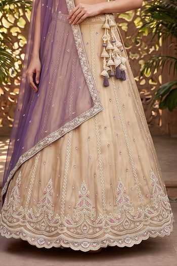 Samyukta Singhania Purple Tissue Embroidered Lehenga Set Online at Aza Fashions Samyukta Singhania_Purple Tissue Embroidered Lehenga Set _Online_at_Aza_Fashions