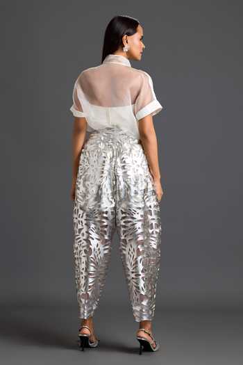 Deepika Arora Laser-Cut Pant Set 