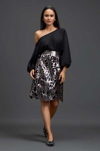 Deepika Arora Laser Cut Skirt