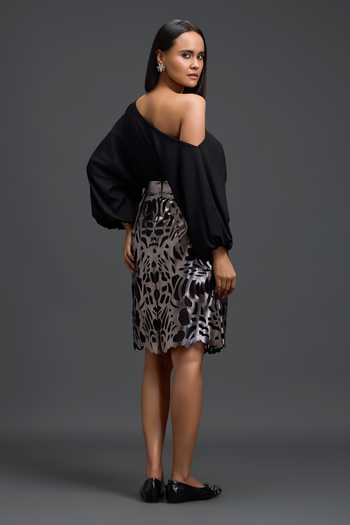 Deepika Arora Laser Cut Skirt