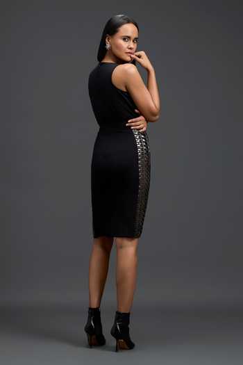 Deepika Arora Placement Embellished Pencil Skirt