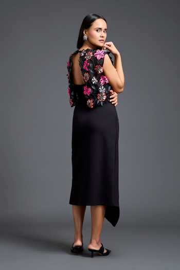 Deepika Arora Embroidered Cape Skirt Set 