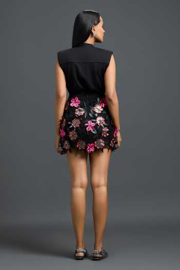 Deepika Arora Sleeveless Top & Skirt Set