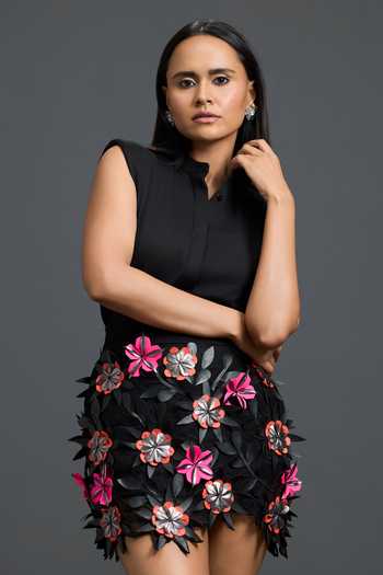 Deepika Arora Sleeveless Top & Skirt Set