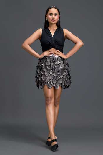 Deepika Arora Halter Neck Top & Skirt Set
