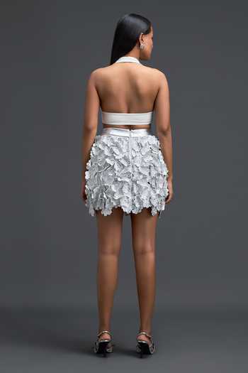 Deepika Arora Halter Neck Top & Skirt Set 