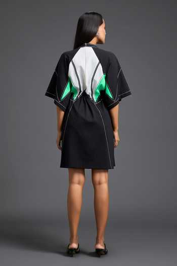 Deepika Arora Color Block Panelled Dress 