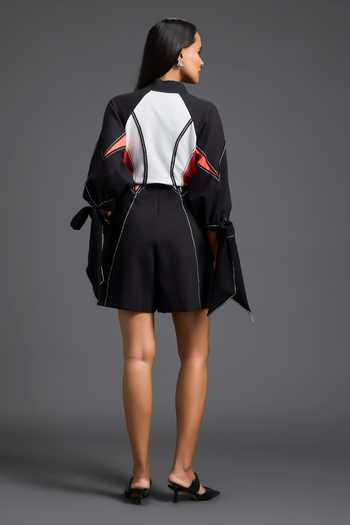 Deepika Arora Color Block Panelled Playsuit 