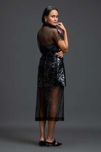 Deepika Arora Laser-Cut Skirt