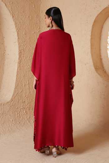 Label Niti Bothra Neckline Embroidered Kaftan 