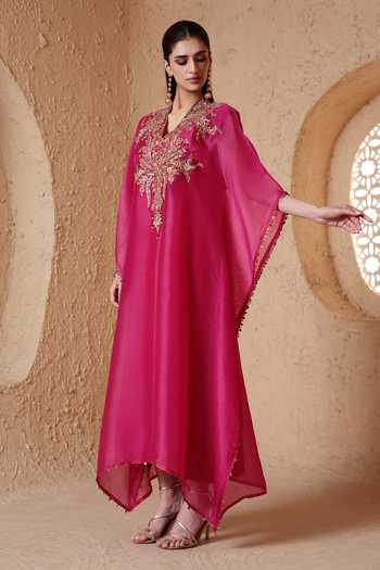 Label Niti Bothra Resham Embroidered Kaftan 