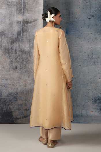 Label Niti Bothra Phool Embroidered Kurta & Pant Set 