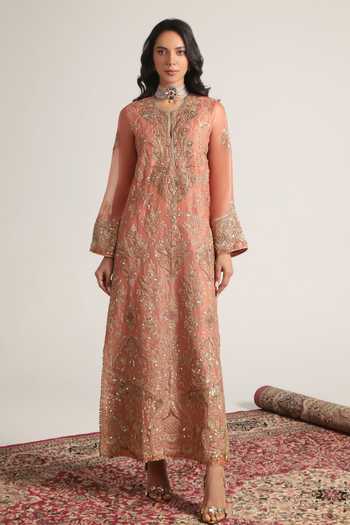 Label Niti Bothra Floral Jaal Embroidered Kaftan 