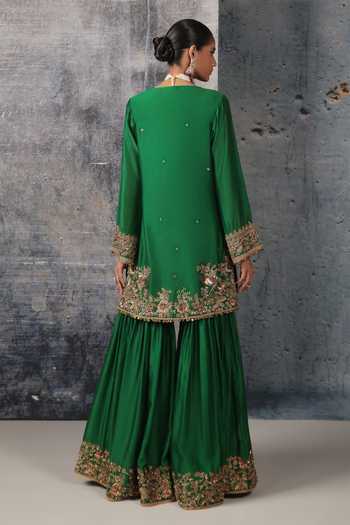 Label Niti Bothra Embroidered Kurta Sharara Set 