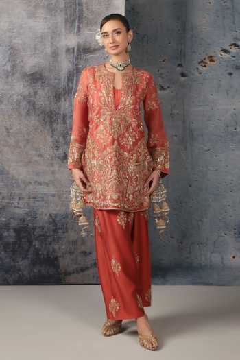 Label Niti Bothra Embroidered Kurta & Salwar Set 