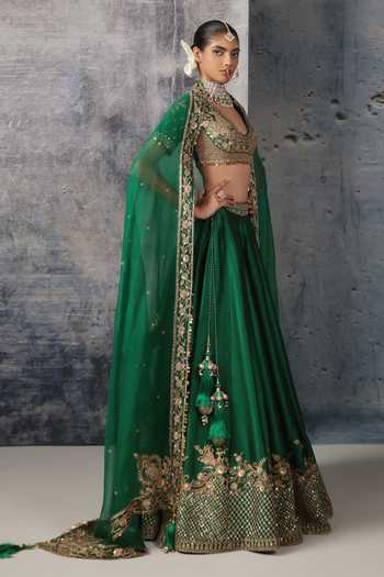 Label Niti Bothra Zardozi Embroidered Lehenga Set 