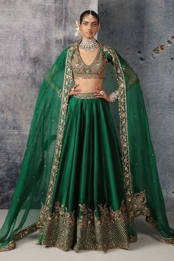 Label Niti Bothra Zardozi Embroidered Lehenga Set 