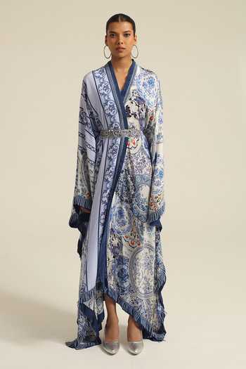 Poonam Dubey Rasa Belted Kaftan Dress 