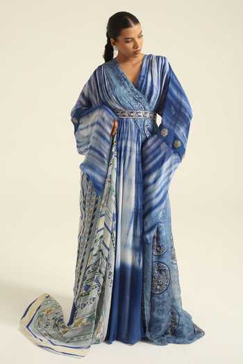 Poonam Dubey Asmira Tie Dye Pattern Dress 