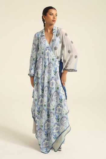 Poonam Dubey Inara Asymmetric Tunic & Pant Set 
