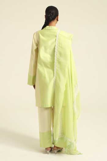 Poonam Dubey Nurvi Placement Embroidered Kurta Set 