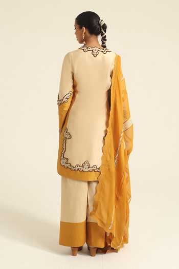 Poonam Dubey Soma Colorblock Kurta Pant Set 