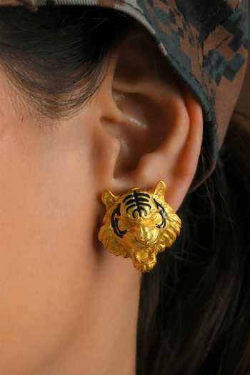 Totapari Corbett Romeo Tiger Stud Earrings 