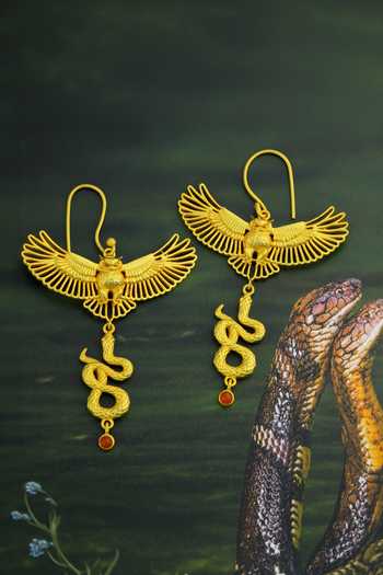 Totapari Corbett Eagle Owl Earrings 