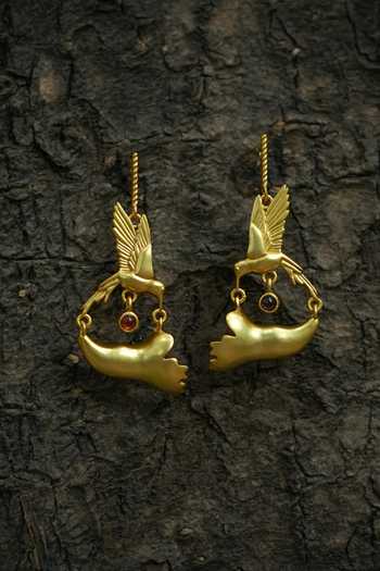 Totapari Corbett Jacaranda Flower Earrings 