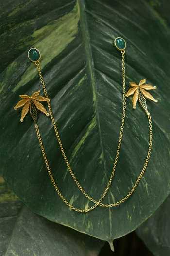 Totapari Corbett Cannabis Leaf Earrings 