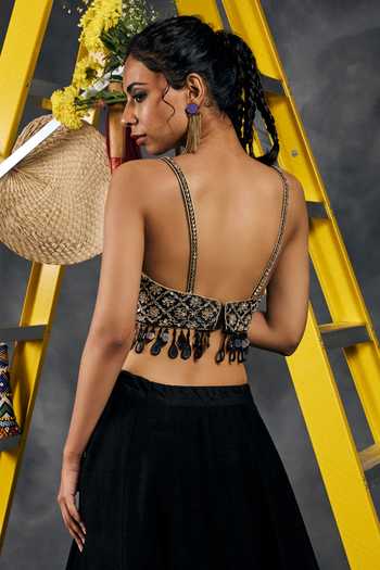 Vandana Sethi Mirror Work Blouse