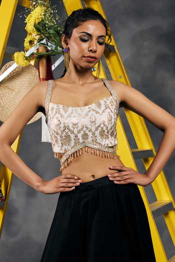 Vandana Sethi Swarovski Embellished Blouse