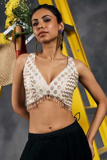 Vandana Sethi Zari Embellished Blouse