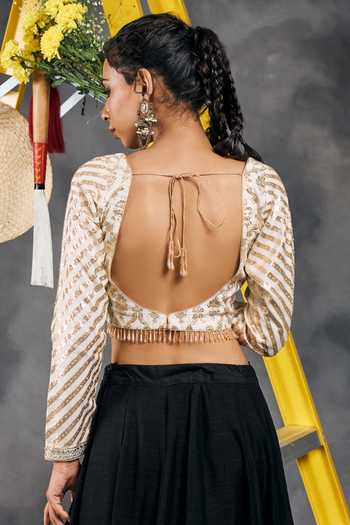 Vandana Sethi Zari Embellished Blouse