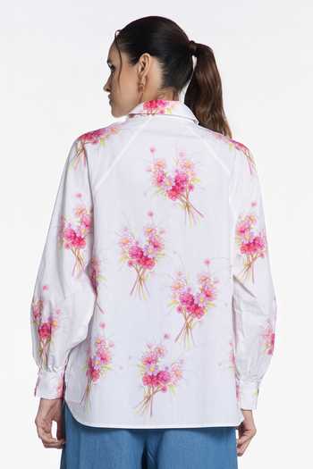 Siddhartha Bansal Cosmic Meadow Bouquet Print Shirt 