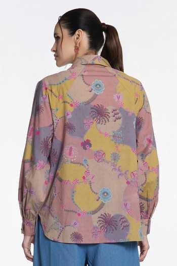 Siddhartha Bansal Ochre Paisley Odyssey Shirt 