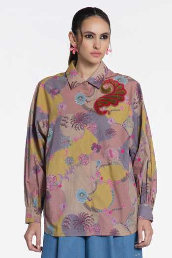 Siddhartha Bansal Ochre Paisley Odyssey Shirt 
