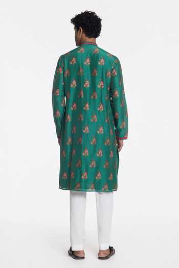 Siddhartha Bansal Floral Embroidered Kurta