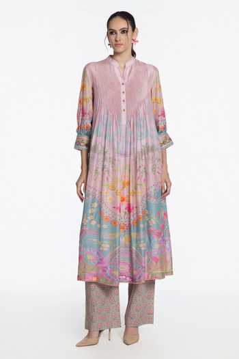 Siddhartha Bansal Gulbahar Pichwai Print Kurta & Pant Set