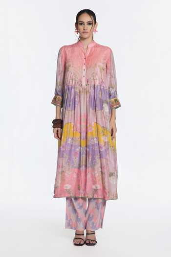 Siddhartha Bansal Spring Noor Printed Kurta & Pant Set