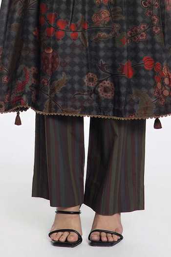 Buy_Siddhartha Bansal_Multi Color Modal, Muslin, Cotton, Poplin Roohani Floral Print Kurta And Pant Set _Online_at_Aza_Fashions