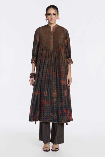 Siddhartha Bansal Roohani Floral Print Kurta & Pant Set