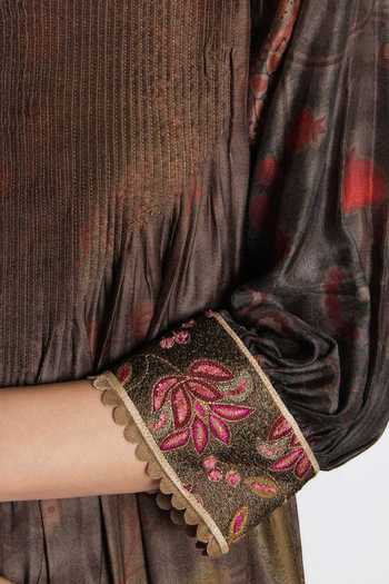 Siddhartha Bansal_Multi Color Modal, Muslin, Cotton, Poplin Roohani Floral Print Kurta And Pant Set _at_Aza_Fashions