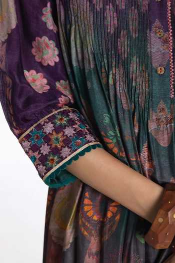Siddhartha Bansal Multi Color Modal, Muslin, Cotton, Poplin Siyah Regal Printed Kurta And Pant Set at Aza Fashions Siddhartha Bansal_Multi Color Modal, Muslin, Cotton, Poplin Siyah Regal Printed Kurta And Pant Set _at_Aza_Fashions