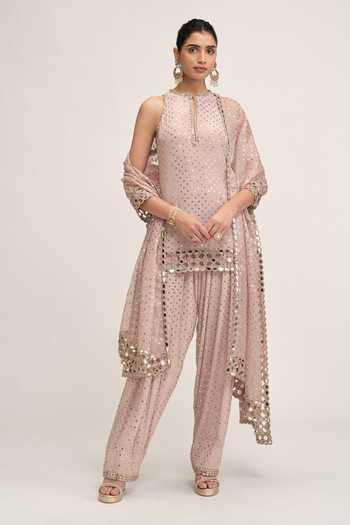 Vvani By Vani Vats Embroidered Kurta Salwar Set