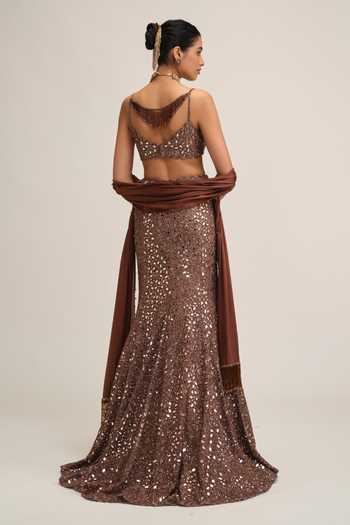 Vvani by vani vats Embroidered Fishcut Lehenga Set 