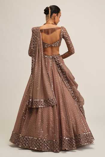 Vvani by vani vats Sequins Embroidered Lehenga Set 