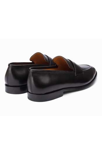 Shop 3dm Lifestyle Black Leather Penny Loafers Online at Aza Fashions Shop_3dm Lifestyle_Black Leather Penny Loafers _Online_at_Aza_Fashions